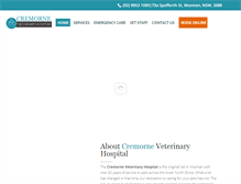 Tablet Screenshot of cremornevet.com.au